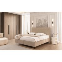 NEW ELEGANCE - NEW ELEGANCE SLIM na nóżkach | Łóżko kontynentalne z pojemnikiem | Zagłówek L | 140x200