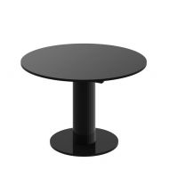 HUBERTUS - SOLO LUX Stół 100-144 | Czarny połysk