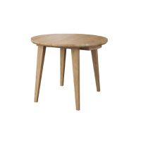 MEBIN - TANGO Stół okrągły Viva | 100-250 | Blat lite drewno