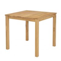 Drewmax - STÓŁ DREWNIANY | Dębowy | ST308 | Grubość blatu 2 cm | 80x80 | PROMOCJA