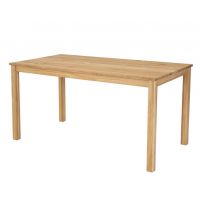 Drewmax - STÓŁ DREWNIANY | Dębowy | ST308 | Grubość blatu 2 cm | 110x70 | PROMOCJA