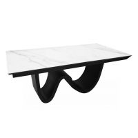 MOSKAŁA MEBLE - STÓŁ ST72 Spiek kwarcowy | 200x100+2x50