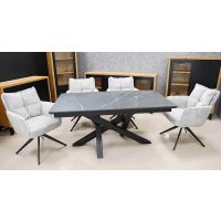 MOSKAŁA MEBLE - STÓŁ ST73 Spiek kwarcowy | 140x80+2x40