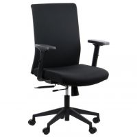 STEMA - Fotel Obrotowy RIVERTON F/L | Czarno - Czarny | z Wysuwem Siedziska | Zgodny z Rozporządzeniem z 2023 roku