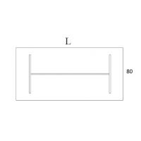 AMS Meble Biurowe - Stół Konferencyjny SW1 Na Stelażu Płytowym | 140x80 cm