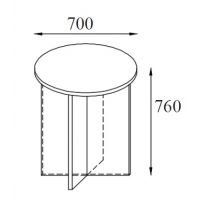 AMS Meble Biurowe - Stolik Okolicznościowy SO1