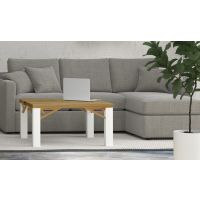 ORTUS - VITTORIO Jesion Stolik | Blat obłogowany | Grubość blatu 4 cm