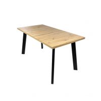 Meblarz - SYDNEY Stół NR 39 | 150x80+40 | Blat laminat | Noga metal czarny