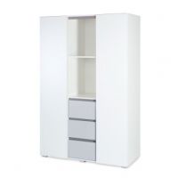 KLUPŚ - DALIA GREY Szafa 3-segmentowa