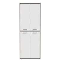 Forte - KEFLAVIK KFLS822-J53 | Szafka 4D | Biały / Uni Wolfram Szary