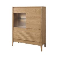 MEBIN - TANGO Szafka z barkiem | Prawa 1DS1D z oświetleniem