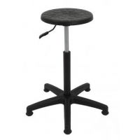 MAZUR KRZESŁA - PU 3 Taboret Black | Wysoki | Na Stopkach