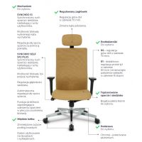 GROSPOL - TEAM PLUS Fotel Obrotowy HD BLACK | Tapicerka I Grupa Kosma K14 | Podłokietniki R1 - 3D | Mechanizm S1 | DOSTĘPNY OD RĘKI