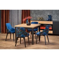 HALMAR - TIAGO Stół rozkładany dąb craft/czarny | z PL