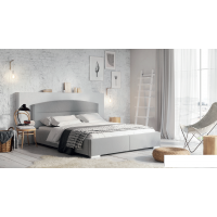 Forte - TIPUR Łóżko tapicerowane 120x200 | z pojemnikiem na pościel