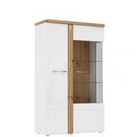 Forte - TULUZA Witryna TUZV621B Biały Połysk