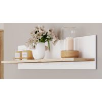 Forte - VANKKA VDGB03-L25 Półka wisząca 120 | Deska Dębowa / Biały