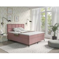 STOLLECH - VENICE Bonnell Łóżko kontynentalne z pojemnikiem ( sprężyny bonell) | 160/200