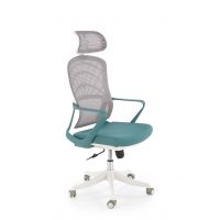 HALMAR - VESUVIO 2 Fotel obrotowy | turkusowy/biały