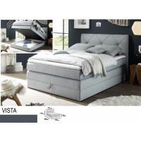 MEBLE BEST - Łóżko Kontynentalne Vista Megacomfort HR | z tradycyjnym pojemnikiem na pościel 140x200