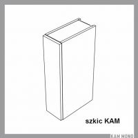 KAM - KAMMONO Szafka W... .1/61 | MN 15-20 | Górna | 1-drzwi | Front frezowany