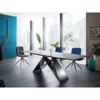 SIGNAL - WESTIN I Stół 160-240x90 | Czarny | Czarny Mat