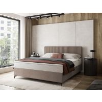 Mars Meble - Wave Łóżko kontynentalne z pojemnikiem | 180x200 | Materac Pocket | Topper