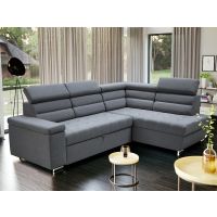 Mars Meble - WILLIAM CIEMNY POPIEL Narożnik z funkcją i pojemnikiem PROMOCJA