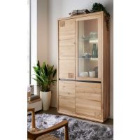 G+K MEBLE - WZ-0159 Witryna II Prawa | Dąb