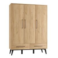 PINIO - RETRO Szafa 3-Drzwiowa | Dąb