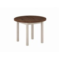FURNITEX - ST24-FX (80) Stół okrągły | orzech Elegant + kaszmir | Fi80